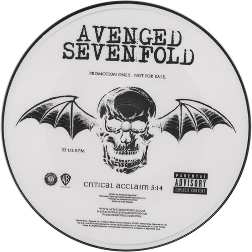 Avenged Sevenfold Critical Acclaim US Promo 7